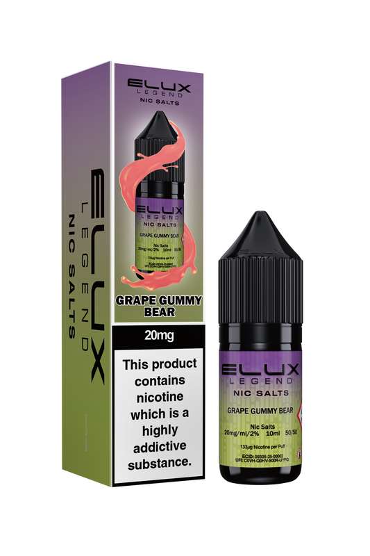 Elux Legend Nic Salt - Grape Gummy Bear