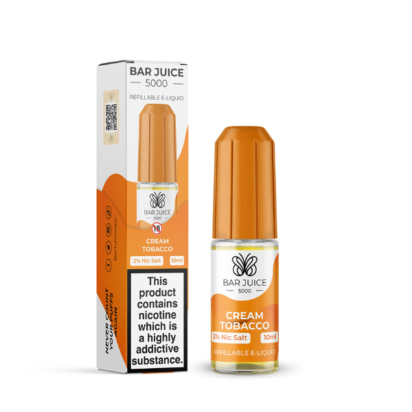 Bar Juice 5000 Nic Salt - Cream Tobacco - Online Vapes