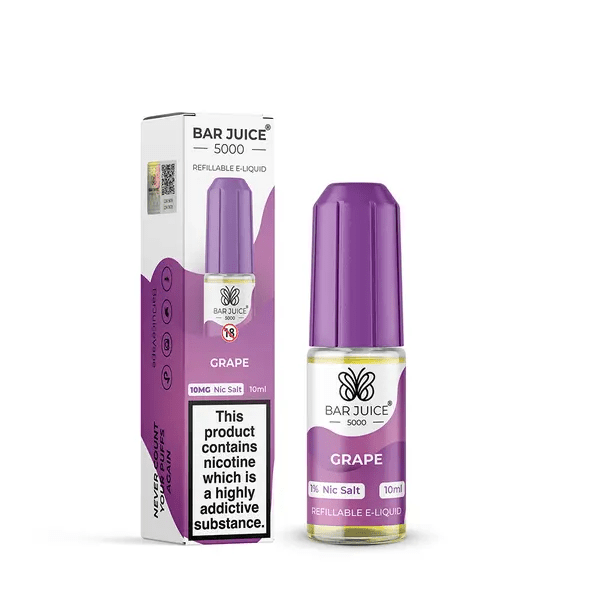 Bar Juice 5000 Nic Salt - Grape - Online Vapes