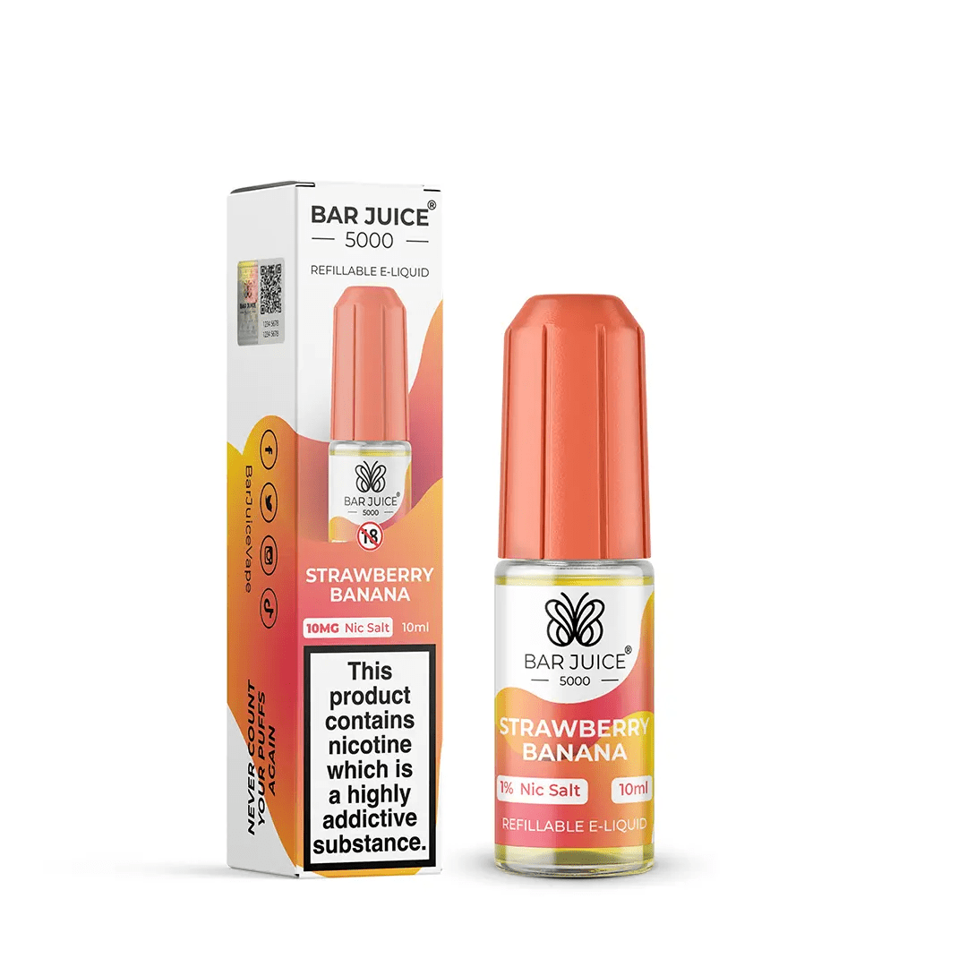 Bar Juice 5000 Nic Salt - Strawberry Banana - Online Vapes