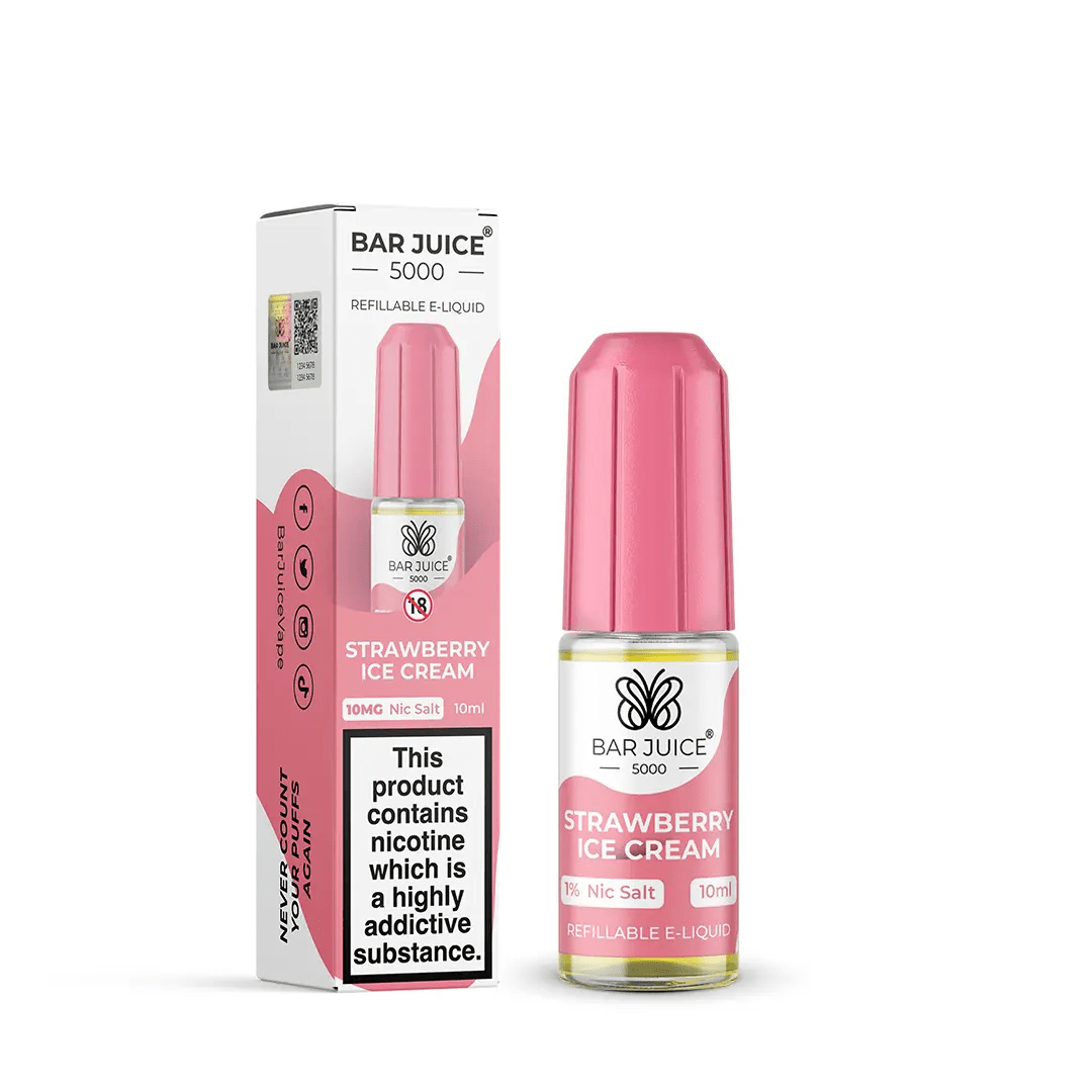 Bar Juice 5000 Nic Salt - Strawberry Ice Cream - Online Vapes