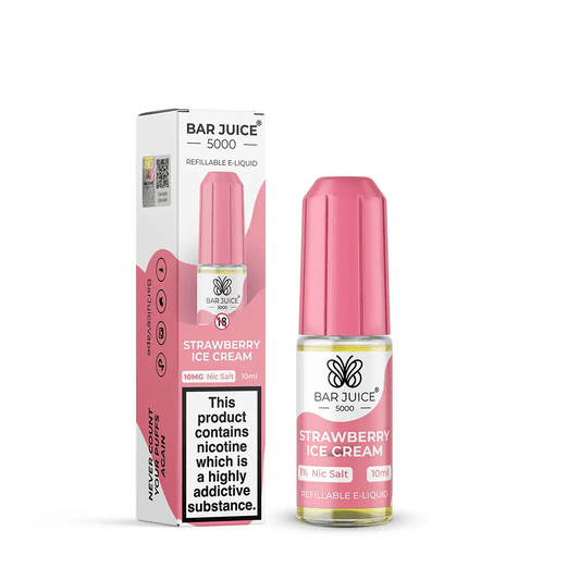 Bar Juice 5000 Nic Salt - Strawberry Ice Cream - Online Vapes