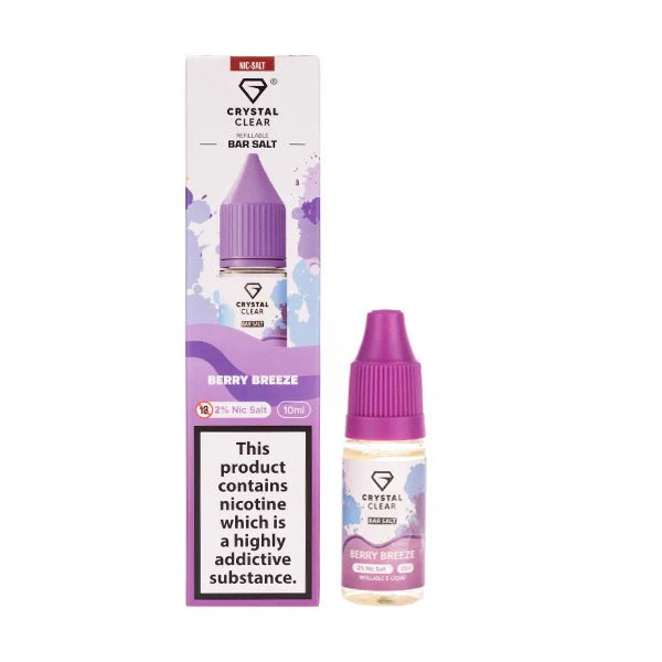 Crystal Clear Nic Salt - Berry Breeze - Online Vapes