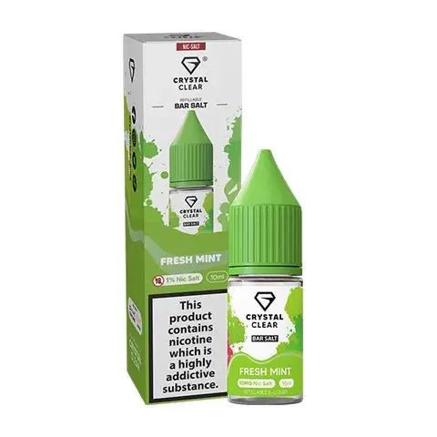 Crystal Clear Nic Salt - Fresh Mint - Online Vapes
