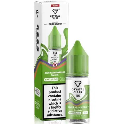 Crystal Clear Nic Salt - Kiwi Passionfruit Guava - Online Vapes