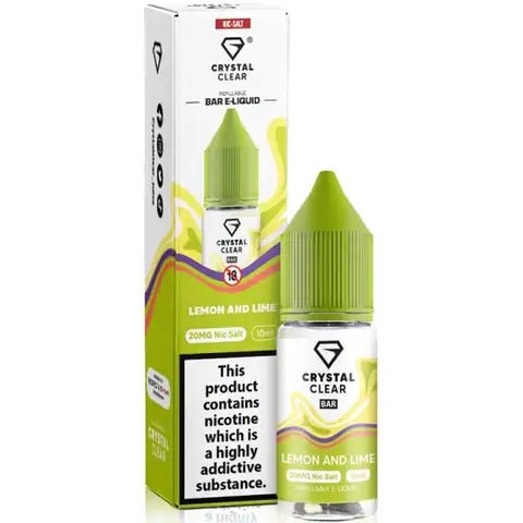 Crystal Clear Nic Salt - Lemon & Lime - Online Vapes