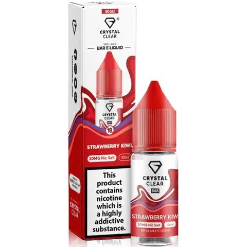 Crystal Clear Nic Salt - Strawberry Kiwi - Online Vapes