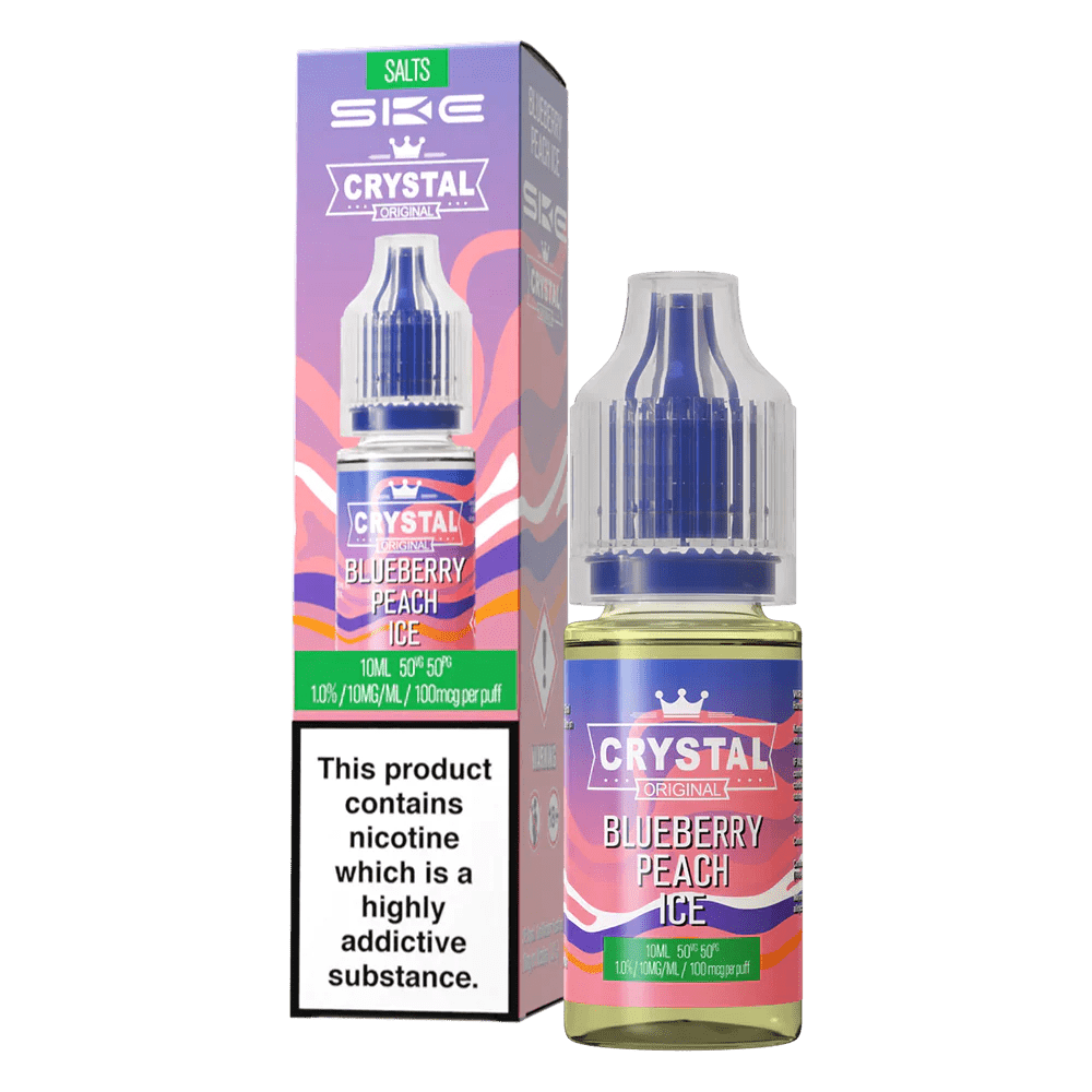 Crystal SKE Nic Salt - Blueberry Peach Ice - Online Vapes