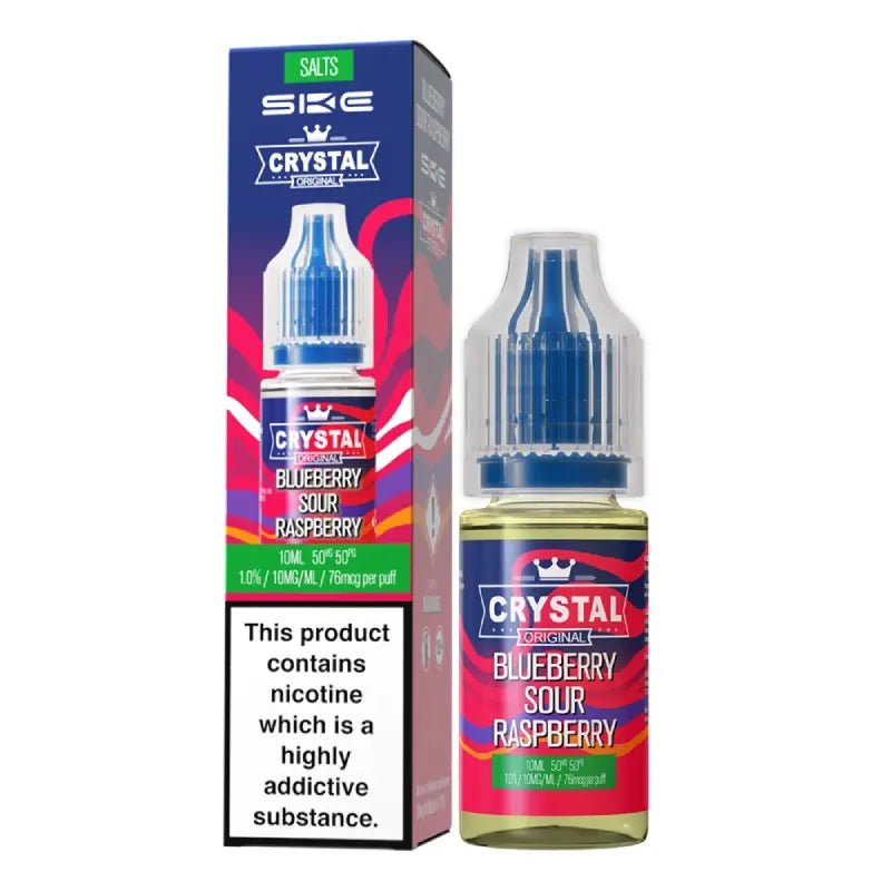 Crystal SKE Nic Salt - Blueberry Sour Raspberry - Online Vapes