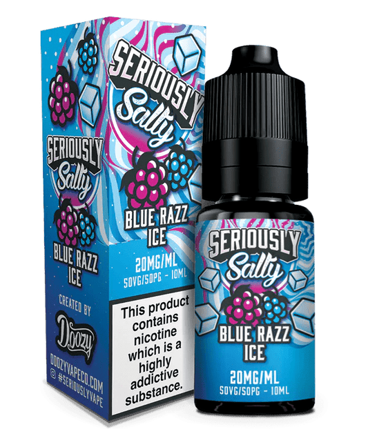 Doozy Seriously Salty Nic Salts - Blue Razz Ice - Online Vapes