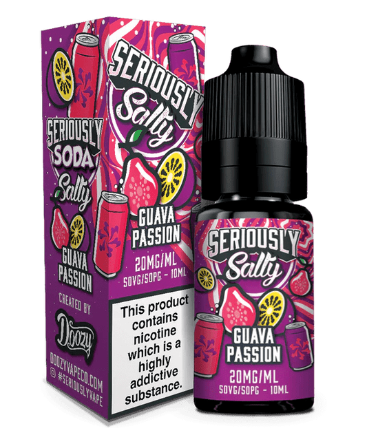 Doozy Seriously Soda Nic Salts - Guava Passion - Online Vapes
