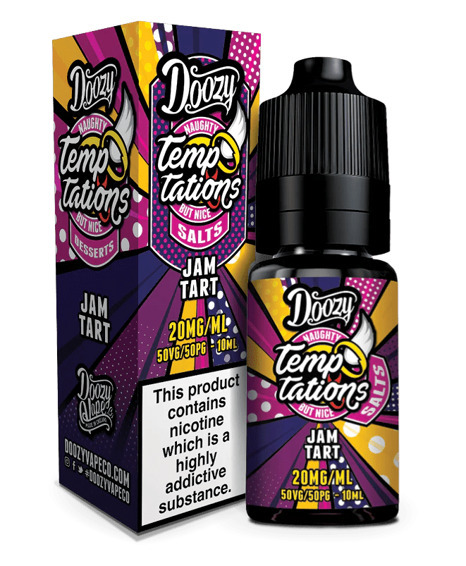 Doozy Temptations Nic Salts - Jam Tart - Online Vapes