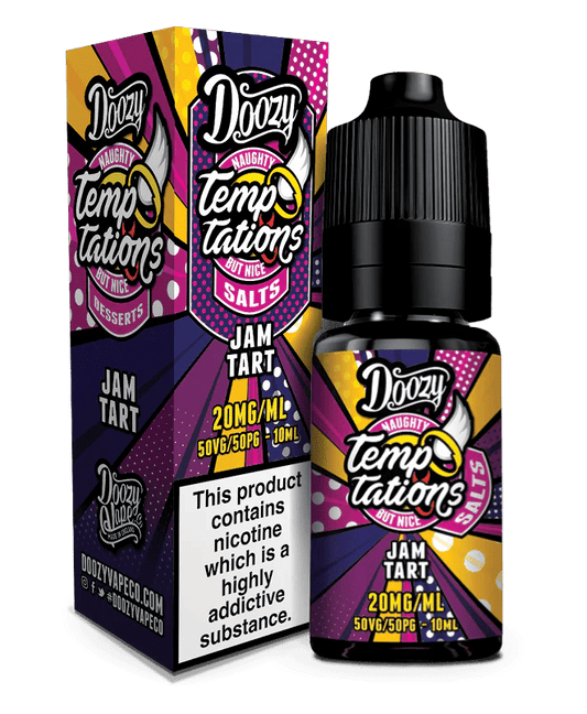 Doozy Temptations Nic Salts - Jam Tart - Online Vapes