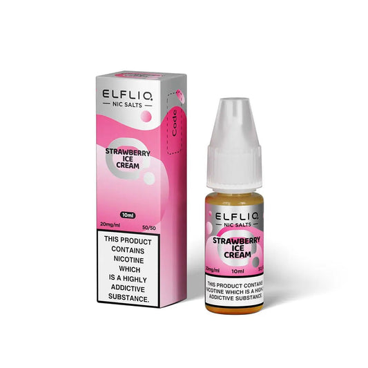ElfLiq Nic Salt - Strawberry Ice Cream - Online Vapes