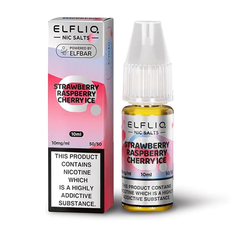 ElfLiq Nic Salt - Strawberry Raspberry Cherry Ice - Online Vapes