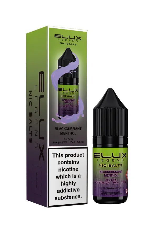 Elux Legend Nic Salt - Blackcurrant Menthol - Online Vapes