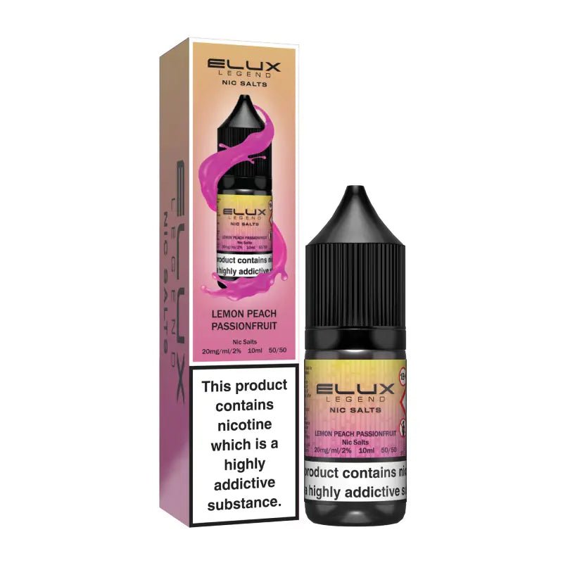 Elux Legend Nic Salt - Lemon Peach Passionfruit - Online Vapes