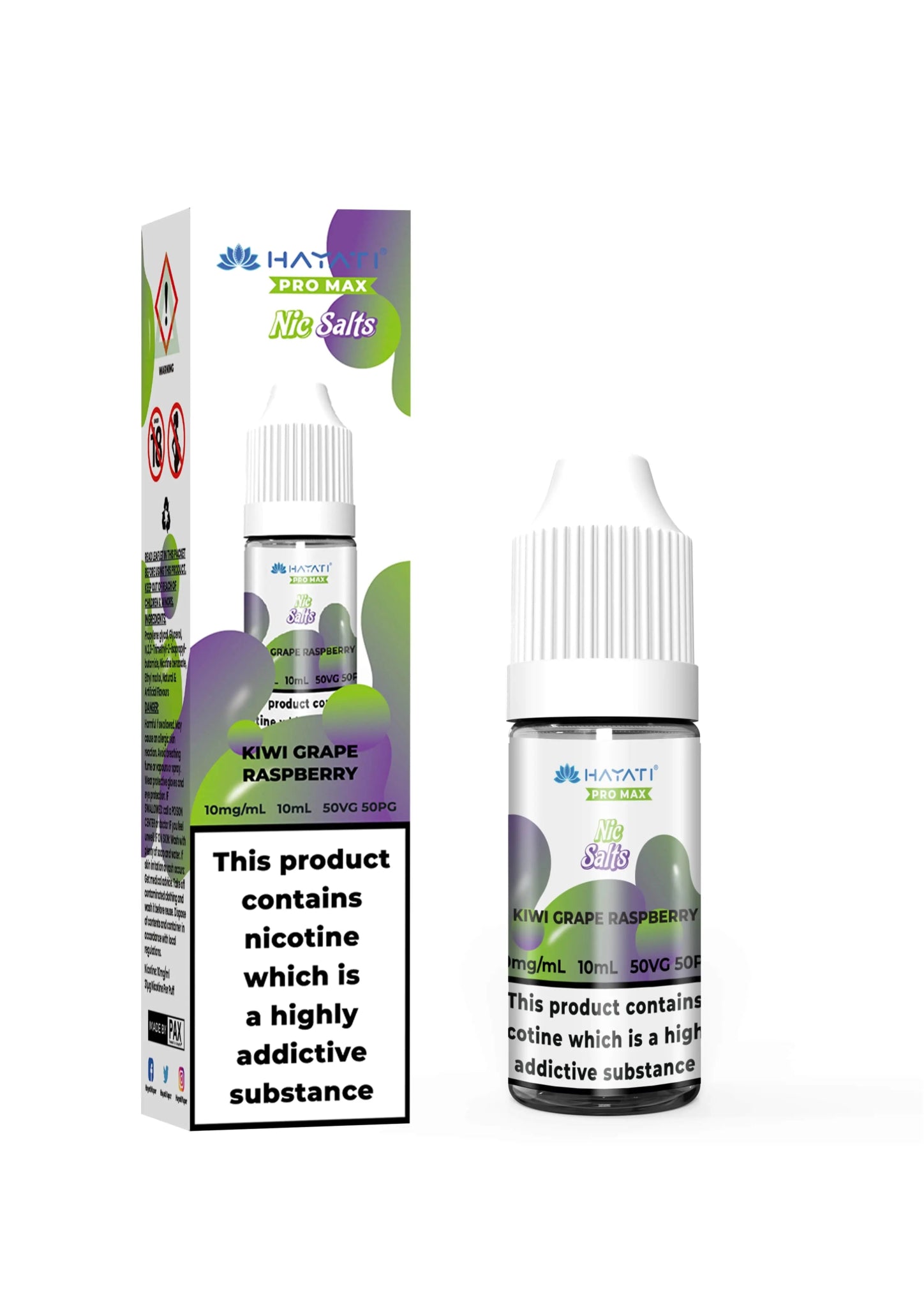 Hayati Pro Max Nic Salt - Kiwi Grape Raspberry - Online Vapes