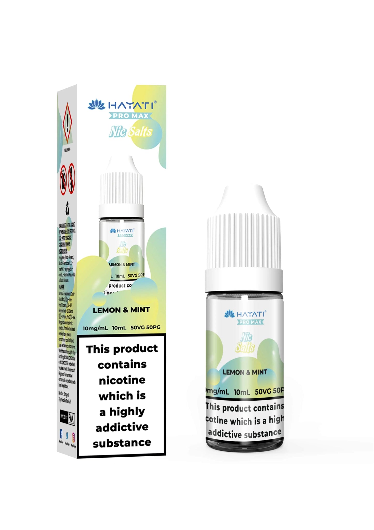 Hayati Pro Max Nic Salt - Lemon Mint - Online Vapes