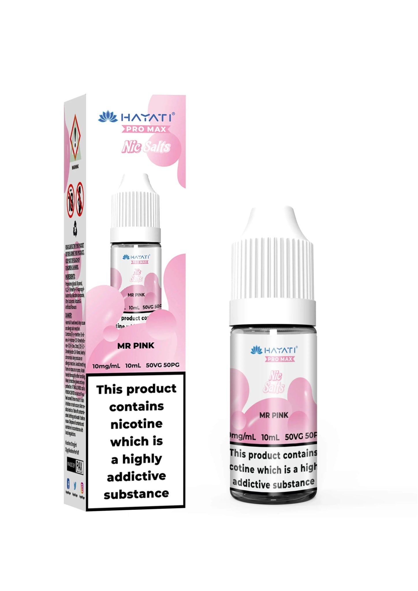 Hayati Pro Max Nic Salt - Mr Pink - Online Vapes