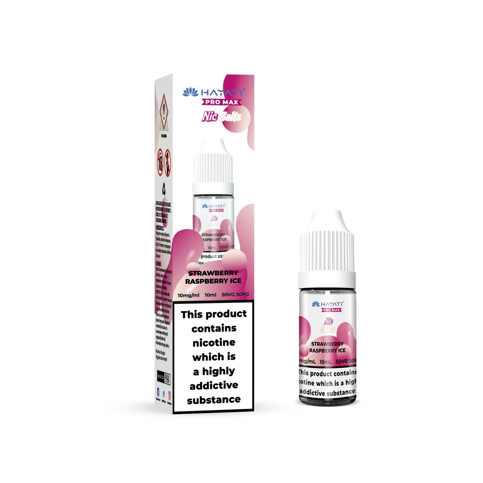 Hayati Pro Max Nic Salt - Strawberry Raspberry Ice - Online Vapes