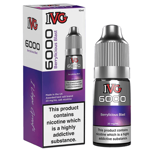 IVG 6000 Nic Salts - Berrylicious Blast - Online Vapes