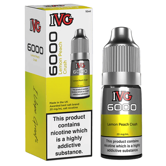 IVG 6000 Nic Salts - Lemon Peach Crush - Online Vapes