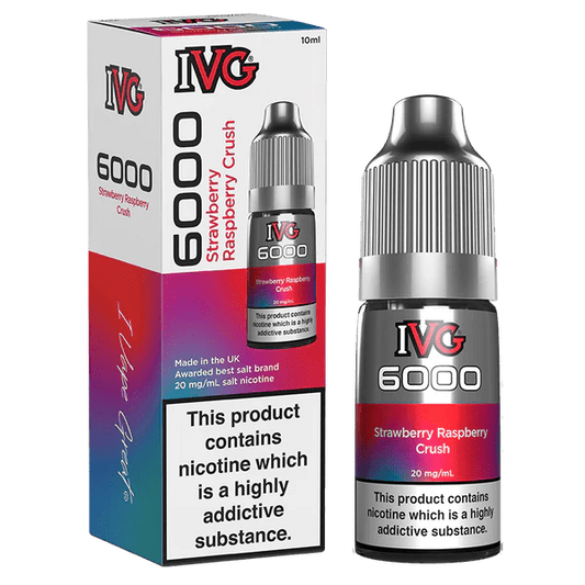IVG 6000 Nic Salts - Strawberry Raspberry Crush - Online Vapes