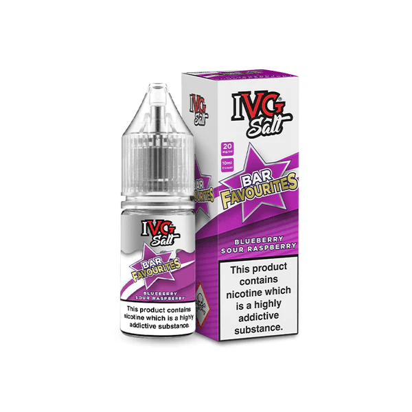 IVG Bar Favourites Nic Salts - Blueberry Sour Raspberry - Online Vapes