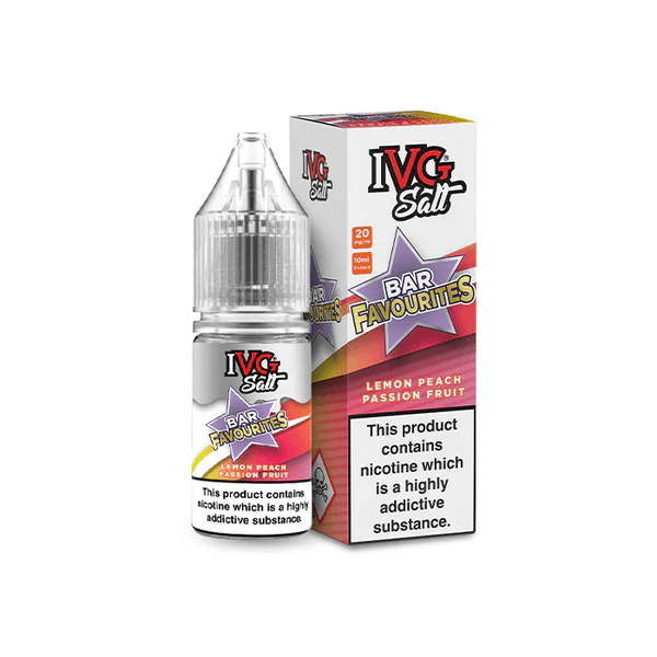 IVG Bar Favourites Nic Salts - Lemon Peach Passion Fruit - Online Vapes