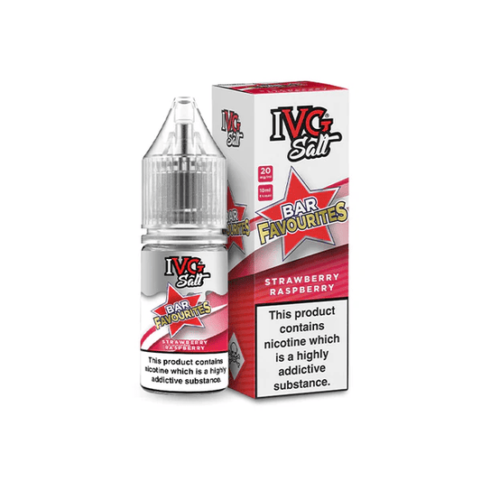 IVG Bar Favourites Nic Salts - Strawberry Raspberry - Online Vapes