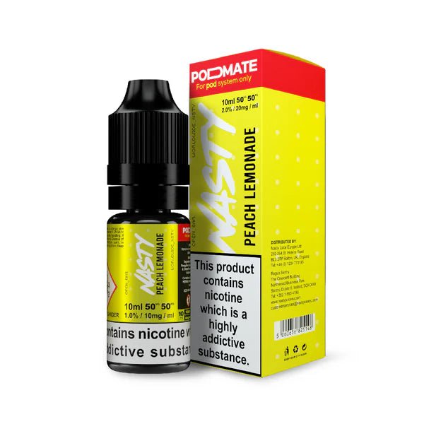 Nasty Pod Mate Salts - Peach Lemonade - Online Vapes