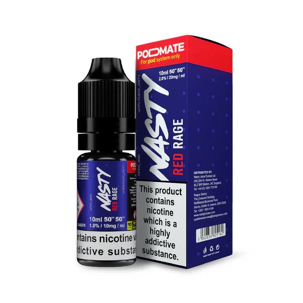 Nasty Pod Mate Salts - Red Rage - Online Vapes