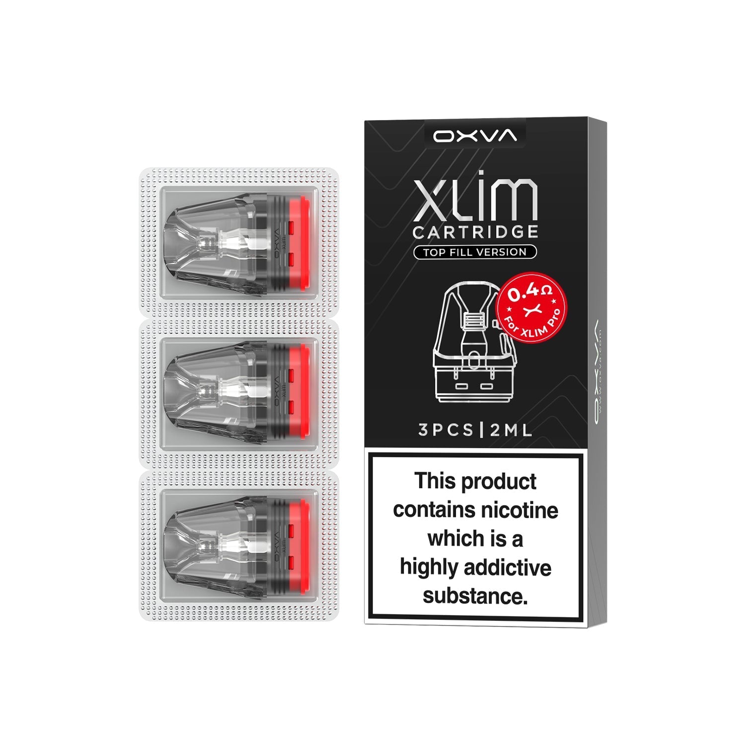 OXVA Xlim V3 Top Fill Cartridge - Online Vapes