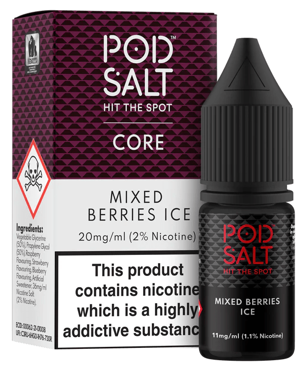 Pod Salt Core Nic Salt - Mixed Berries Ice - Online Vapes