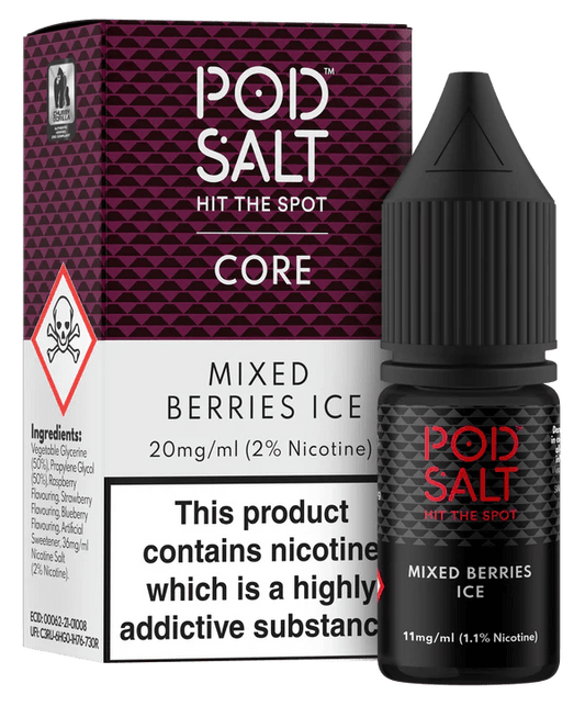 Pod Salt Core Nic Salt - Mixed Berries Ice - Online Vapes