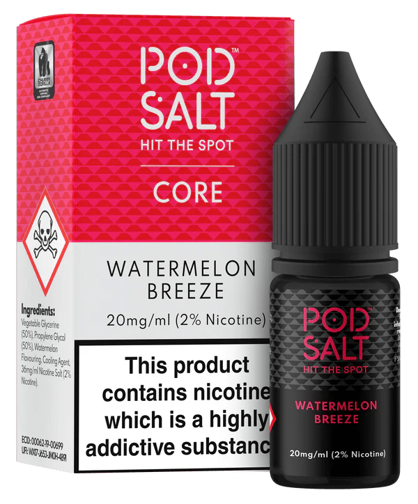 Pod Salt Core Nic Salt - Watermelon Breeze - Online Vapes
