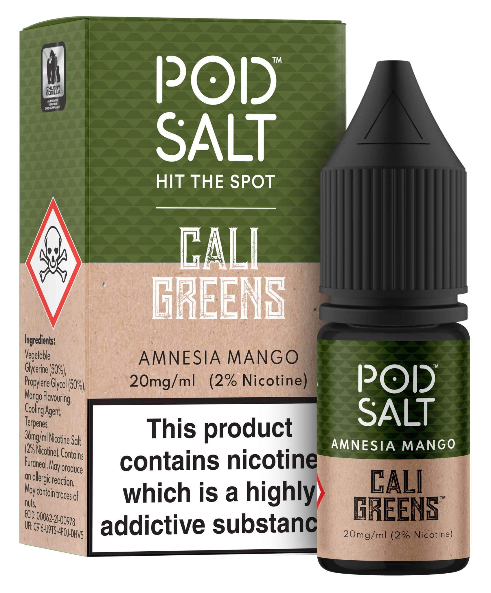 Pod Salt Fusion Nic Salt - Amnesia Mango - Online Vapes