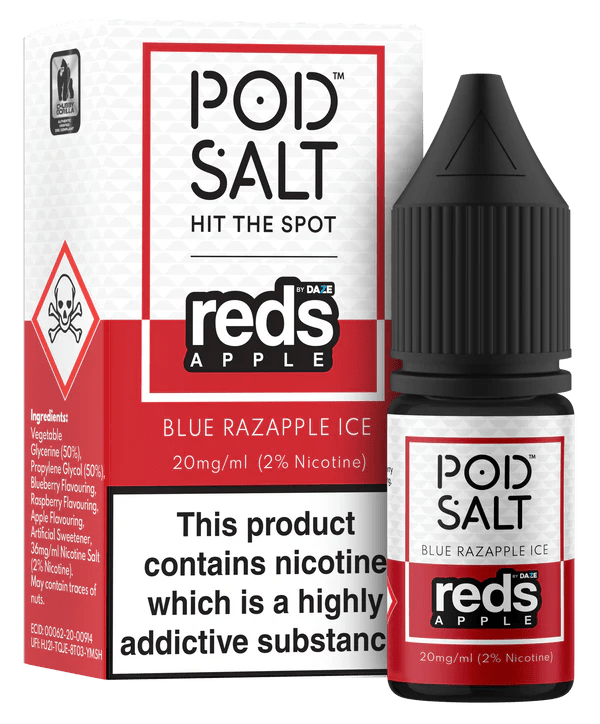 Pod Salt Fusion Nic Salt - Blue Razapple Ice - Online Vapes