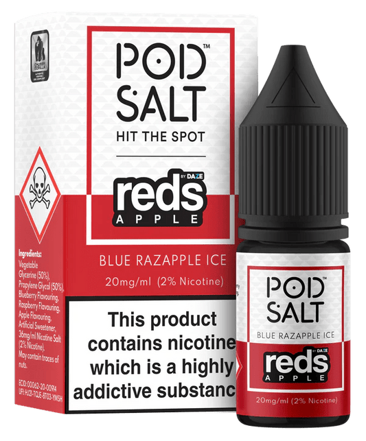 Pod Salt Fusion Nic Salt - Blue Razapple Ice - Online Vapes