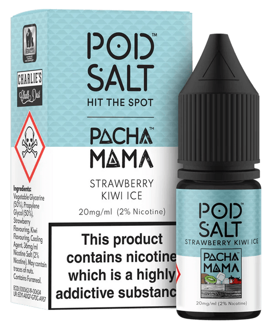 Pod Salt Fusion Nic Salt - Strawberry Kiwi Ice - Online Vapes