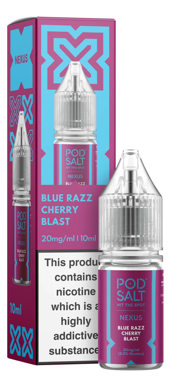 Pod Salt Nexus Nic Salt - Blue Razz Cherry Blast - Online Vapes