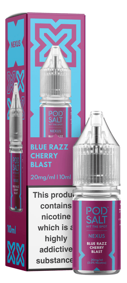 Pod Salt Nexus Nic Salt - Blue Razz Cherry Blast - Online Vapes