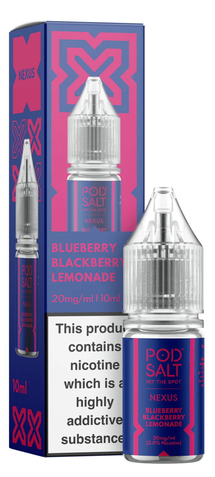 Pod Salt Nexus Nic Salt - Blueberry Blackberry Lemonade - Online Vapes