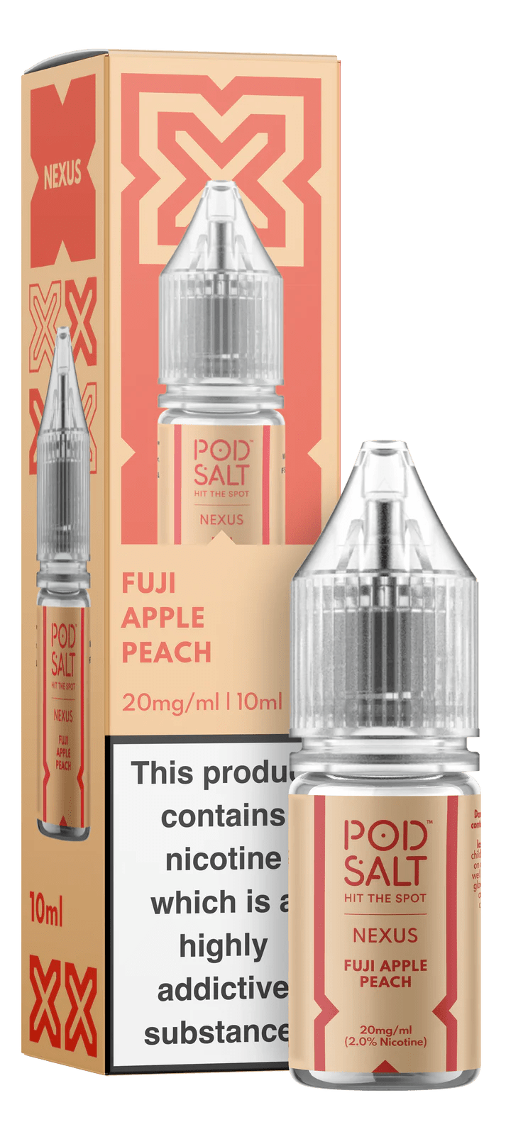 Pod Salt Nexus Nic Salt - Fuji Apple Peach - Online Vapes