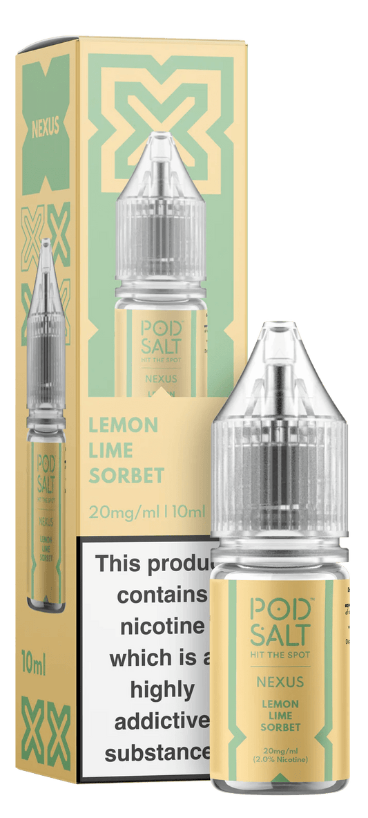 Pod Salt Nexus Nic Salt - Lemon Lime Sorbet - Online Vapes