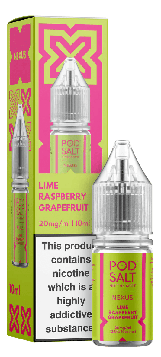 Pod Salt Nexus Nic Salt - Lime Raspberry Grapefruit - Online Vapes