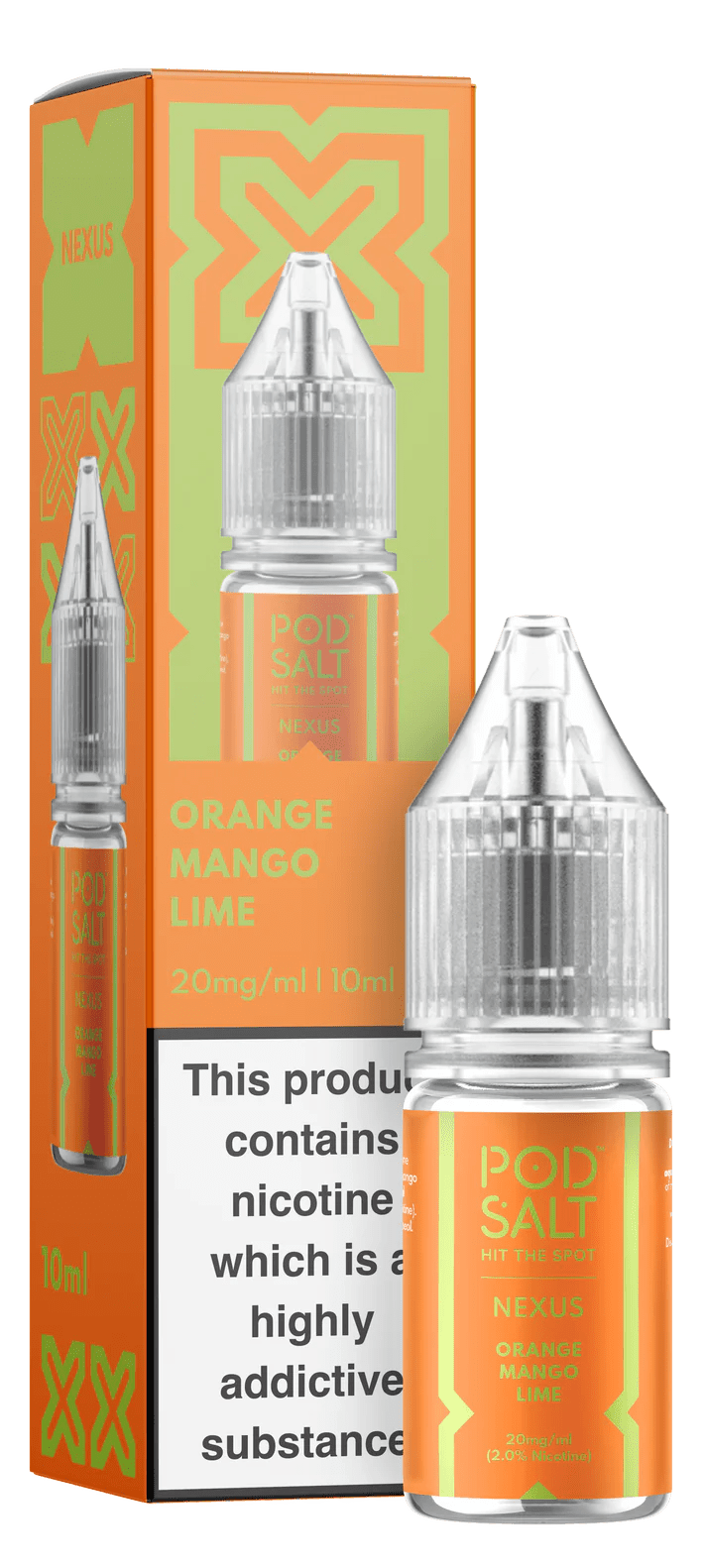 Pod Salt Nexus Nic Salt - Orange Mango Lime - Online Vapes