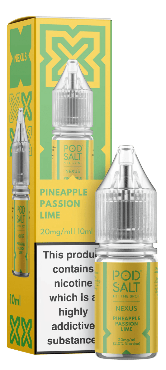 Pod Salt Nexus Nic Salt - Pineapple Passion Lime - Online Vapes