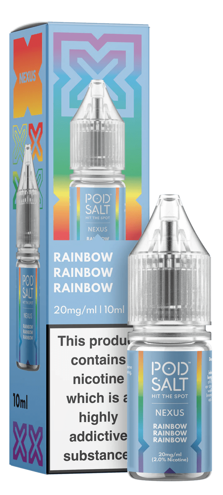 Pod Salt Nexus Nic Salt - Rainbow - Online Vapes